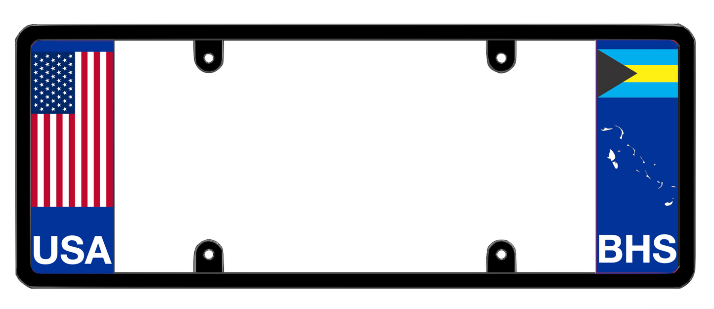 DFS Bahamas BHS Patented License Plate Frame Holder