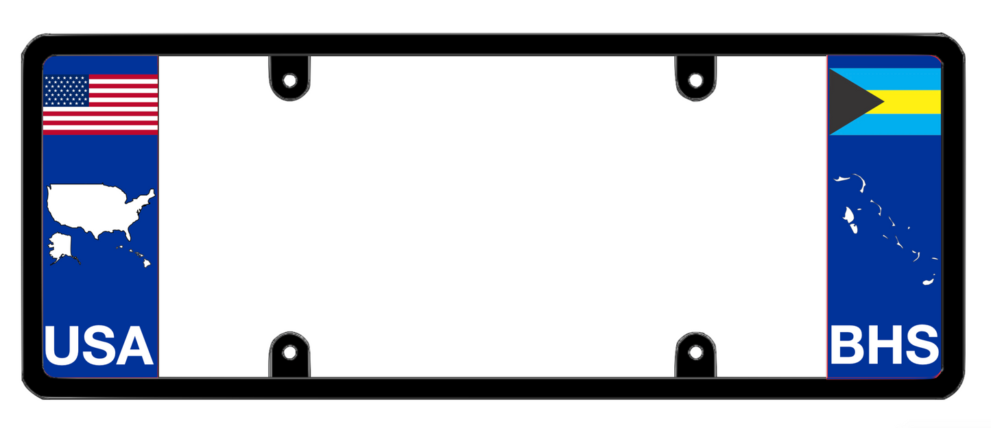 DFS Bahamas BHS Patented License Plate Frame Holder