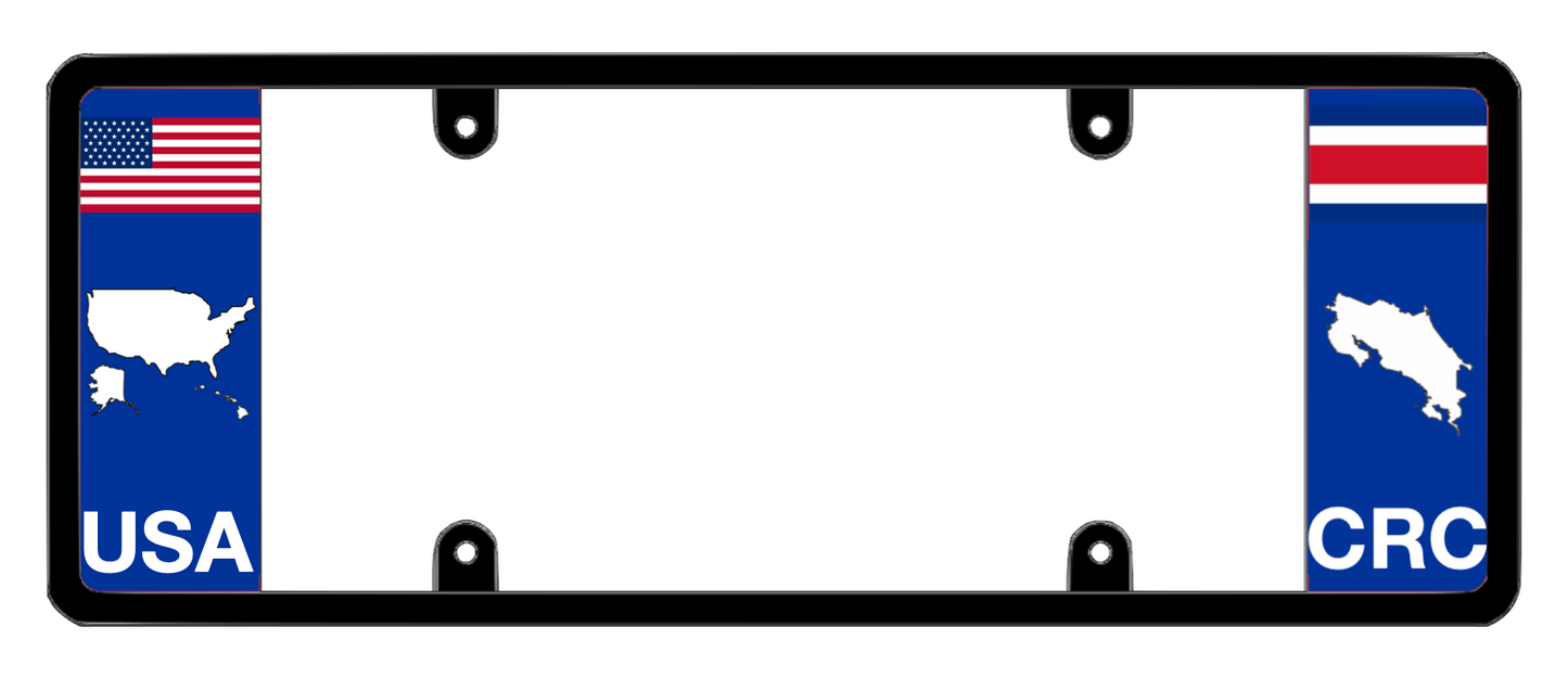 DFS Costa Rica CRC Patented License Plate Frame Holder