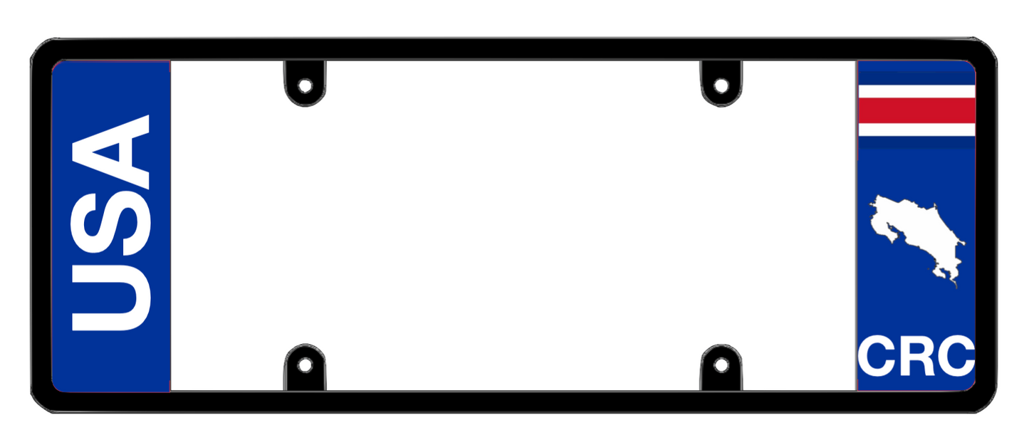 DFS Costa Rica CRC Patented License Plate Frame Holder