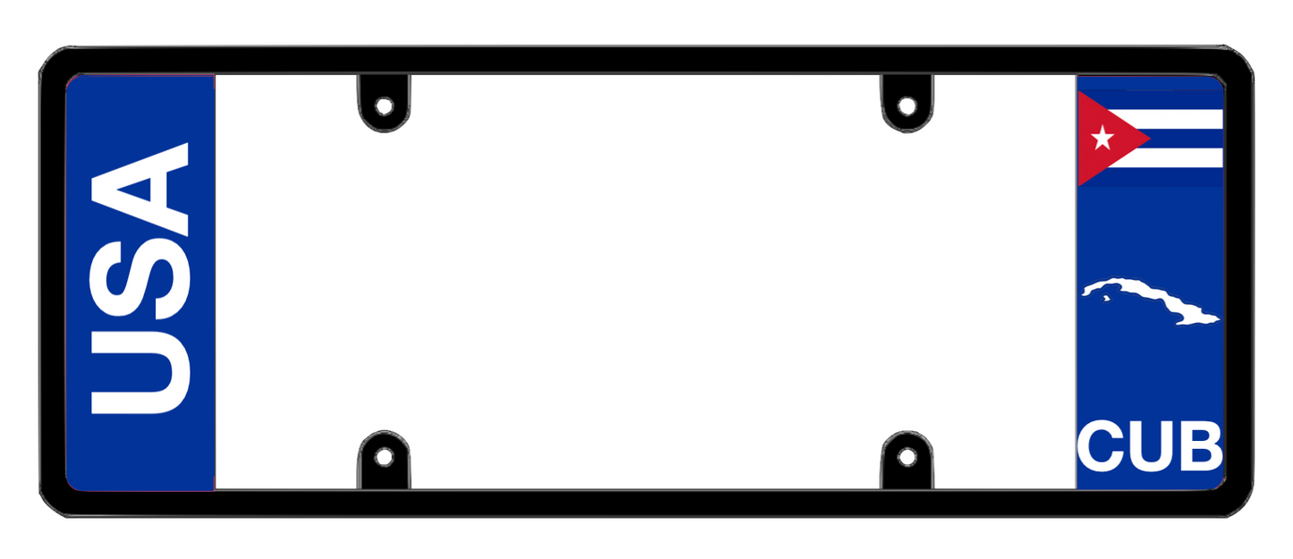 DFS Cuba CUB Patented License Plate Frame Holder