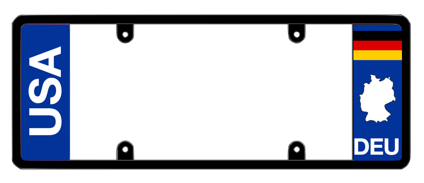 DFS Germany DEU Patented License Plate Frame Holder