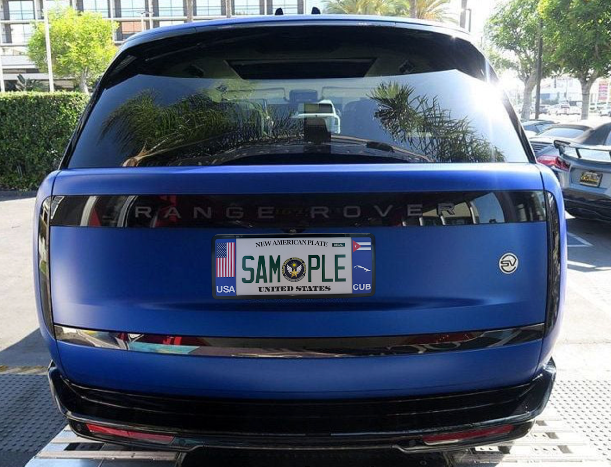 DFS Cuba CUB Patented License Plate Frame Holder