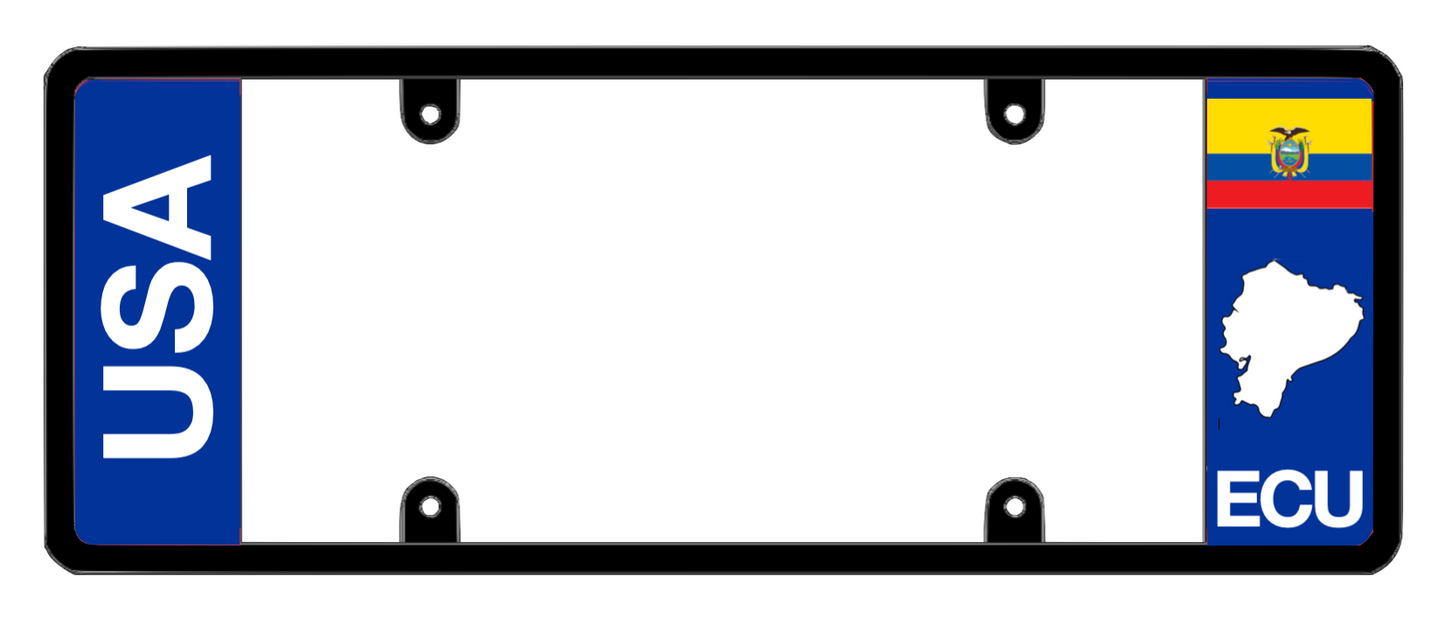 DFS Ecuador ECU Patented License Plate Frame Holder