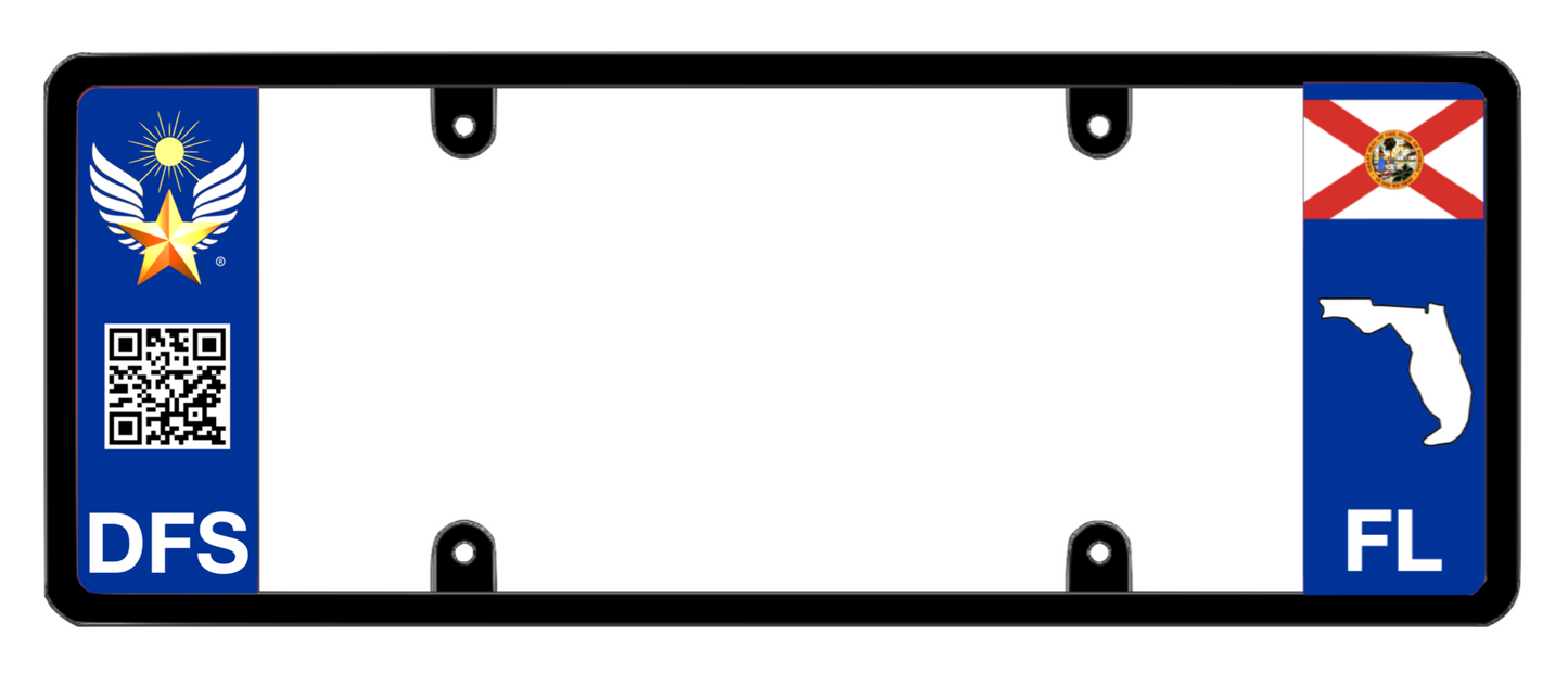 DFS Florida FL Patented License Plate Frame Holder