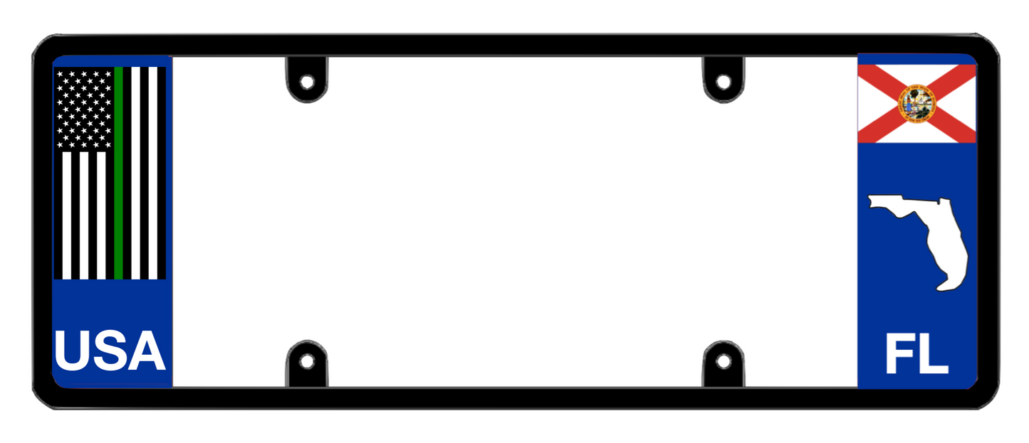 DFS Florida FL Patented License Plate Frame Holder