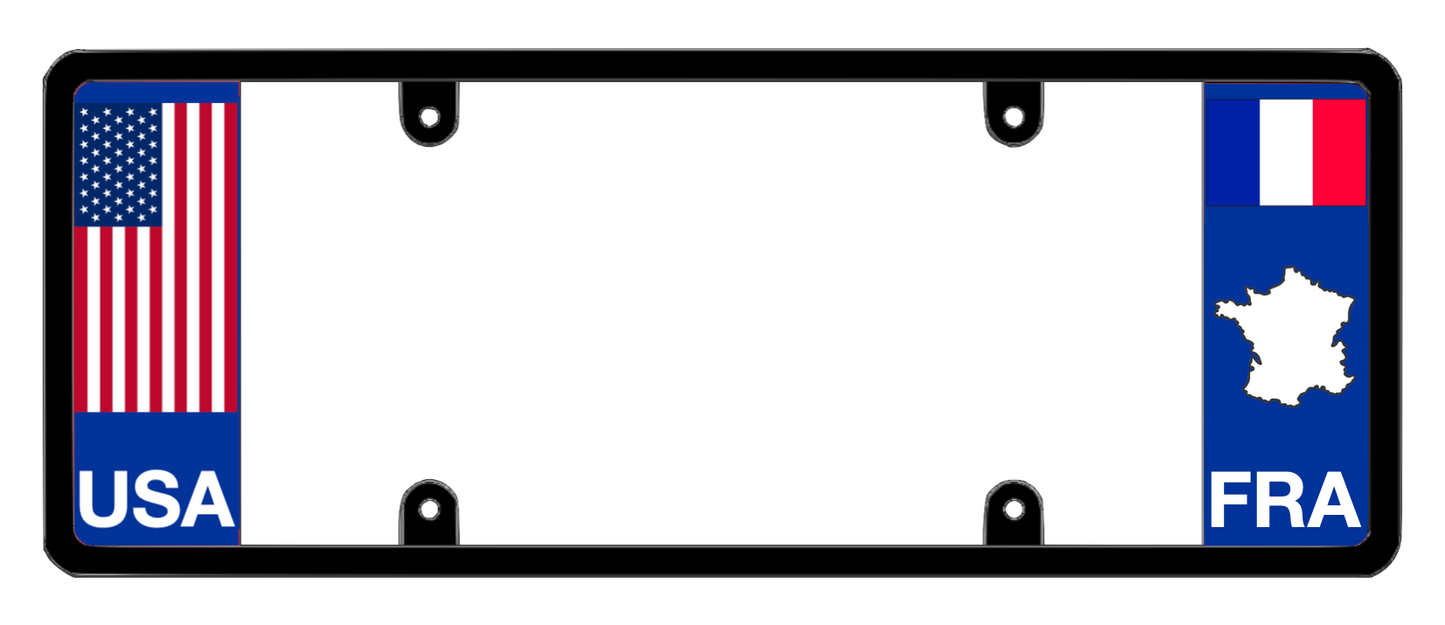 DFS France FRA Patented License Plate Frame Holder
