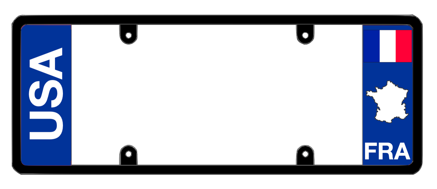 DFS France FRA Patented License Plate Frame Holder