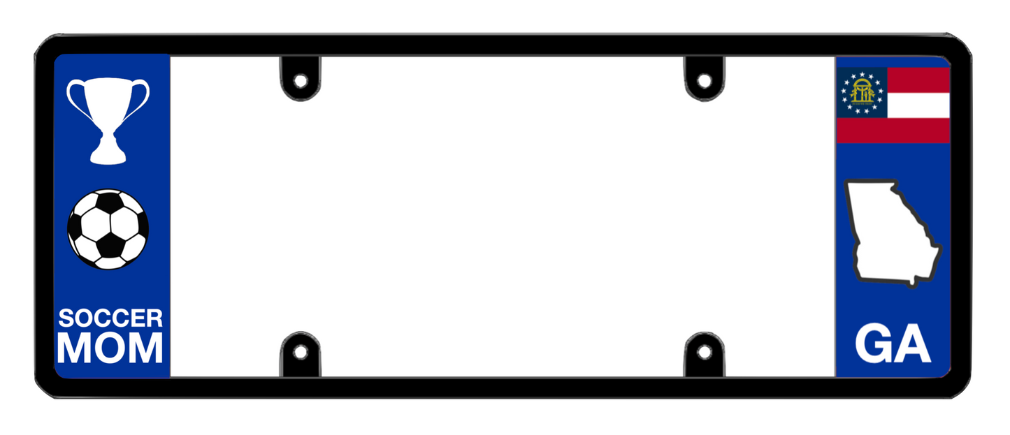 DFS Georgia GA Patented License Plate Frame Holder