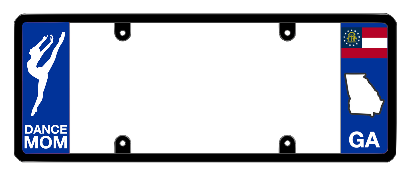 DFS Georgia GA Patented License Plate Frame Holder