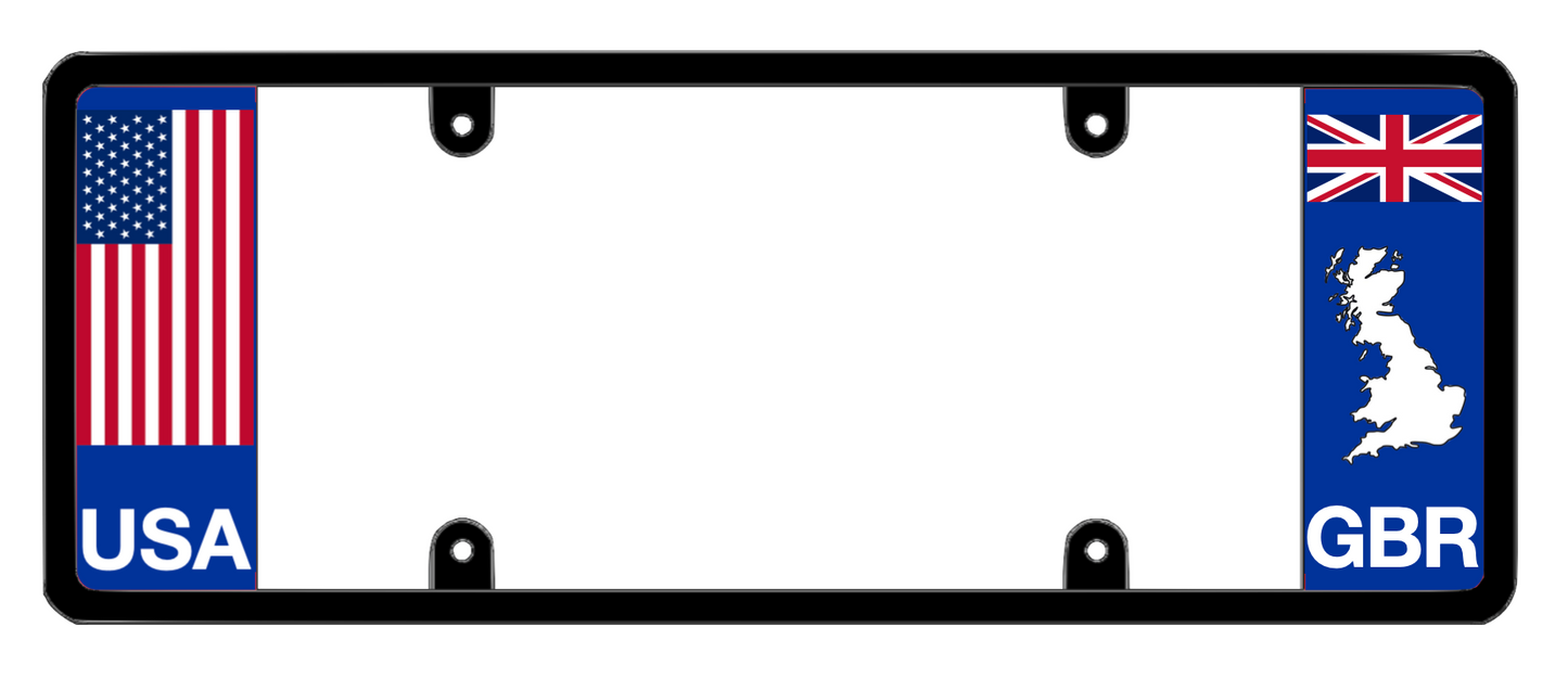 DFS United Kingdom GBR Patented License Plate Frame Holder