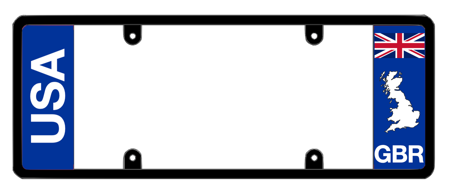 DFS United Kingdom GBR Patented License Plate Frame Holder