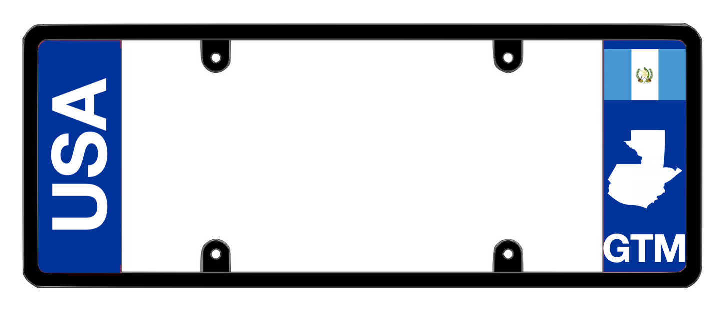 DFS Guatemala GTM Patented License Plate Frame Holder