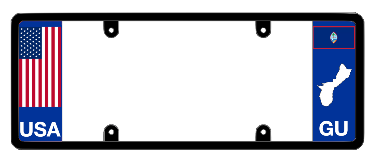 DFS Guam GU Patented License Plate Frame Holder
