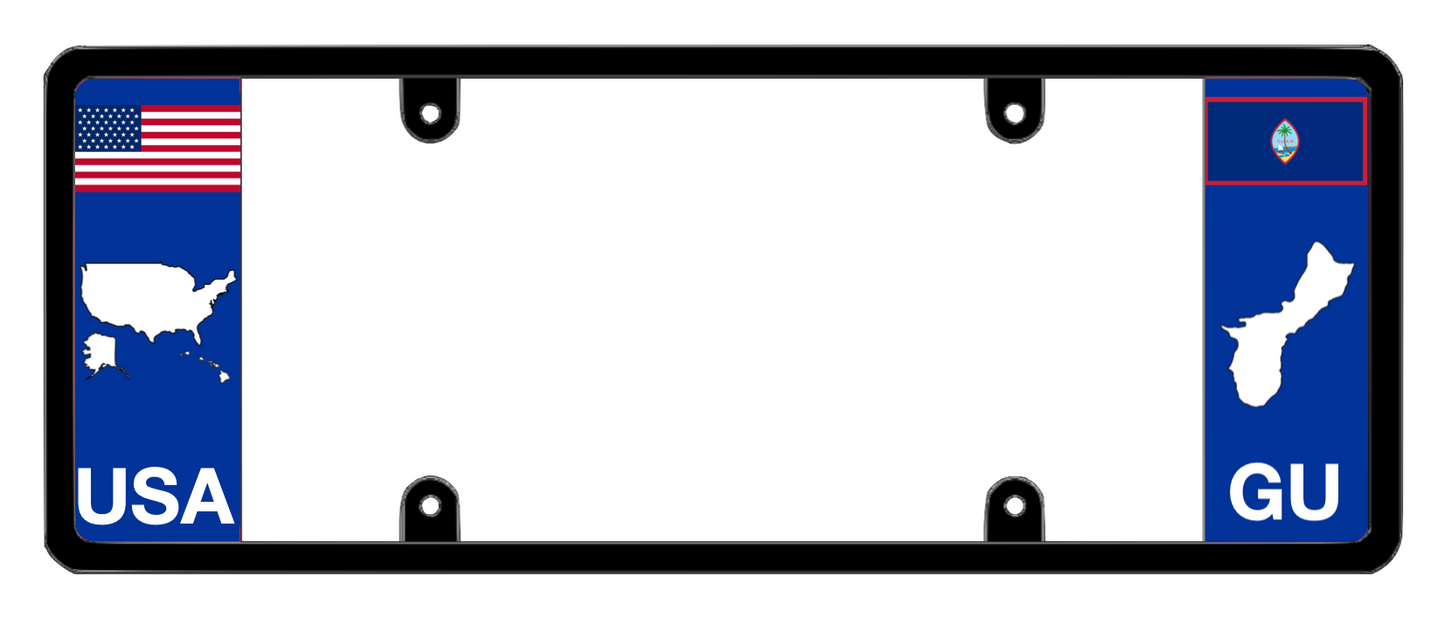 DFS Guam GU Patented License Plate Frame Holder