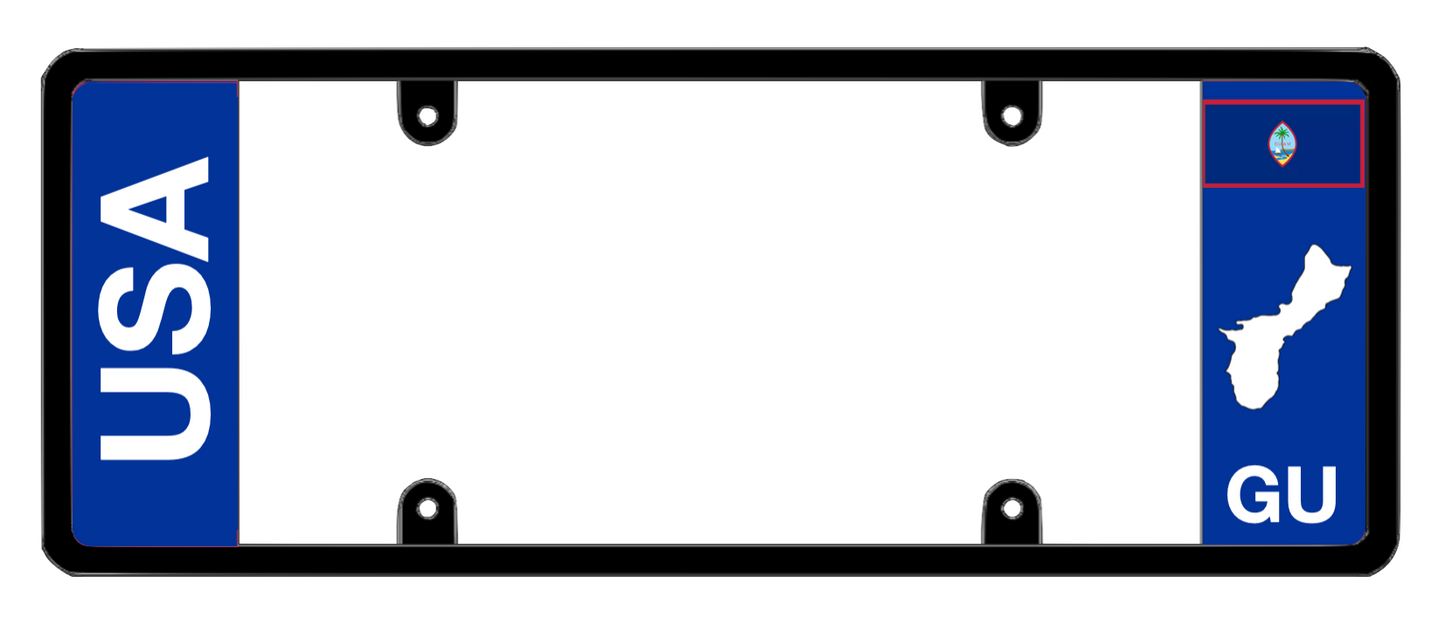 DFS Guam GU Patented License Plate Frame Holder