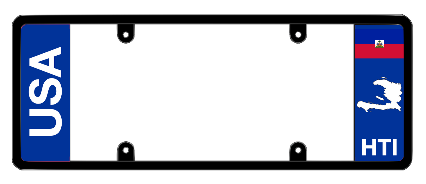 DFS Haiti HTI Patented License Plate Frame Holder