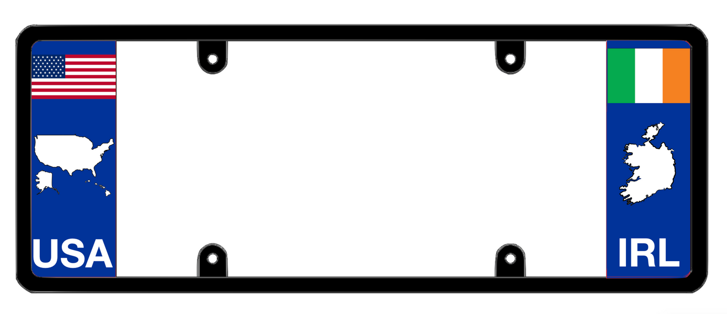 DFS Ireland IRL Patented License Plate Frame Holder