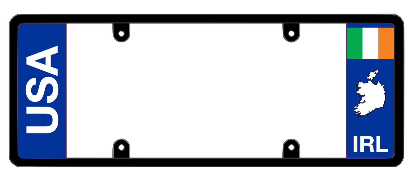 DFS Ireland IRL Patented License Plate Frame Holder
