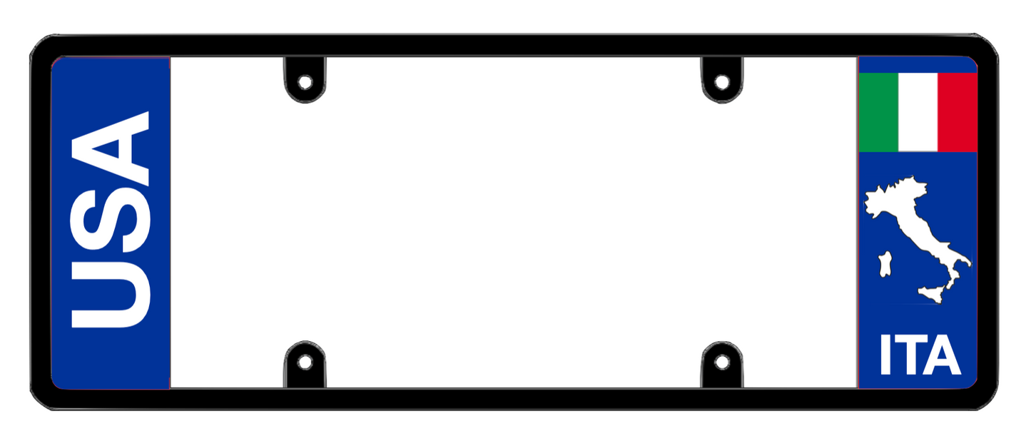 DFS Italy ITA Patented License Plate Frame Holder