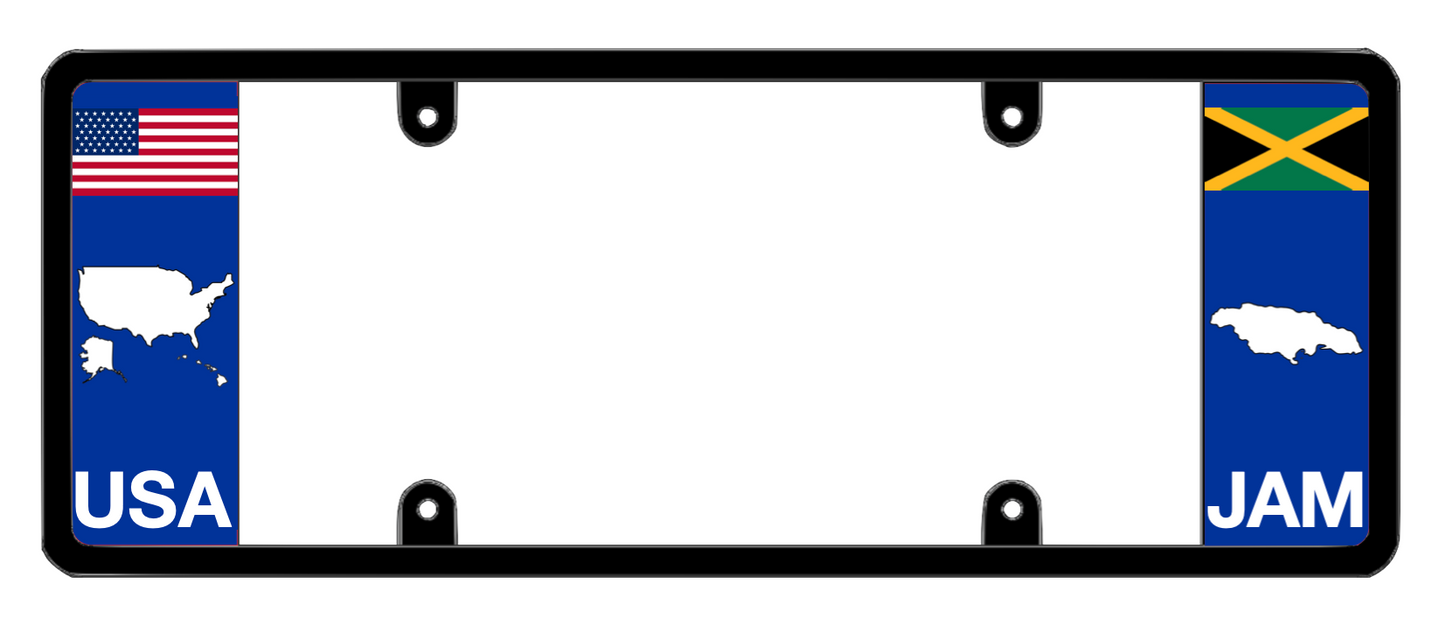DFS Jamaica JAM Patented License Plate Frame Holder