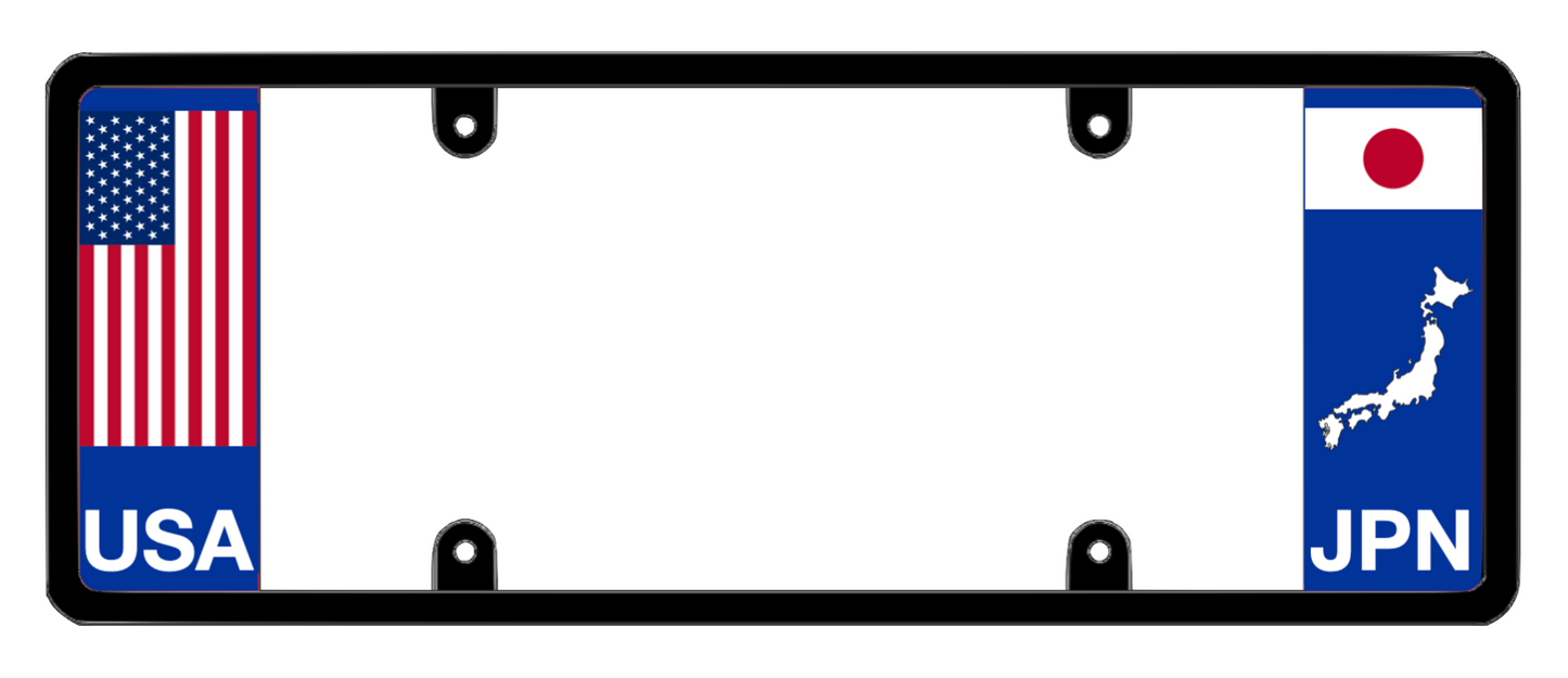 DFS Japan JPN Patented License Plate Frame Holder