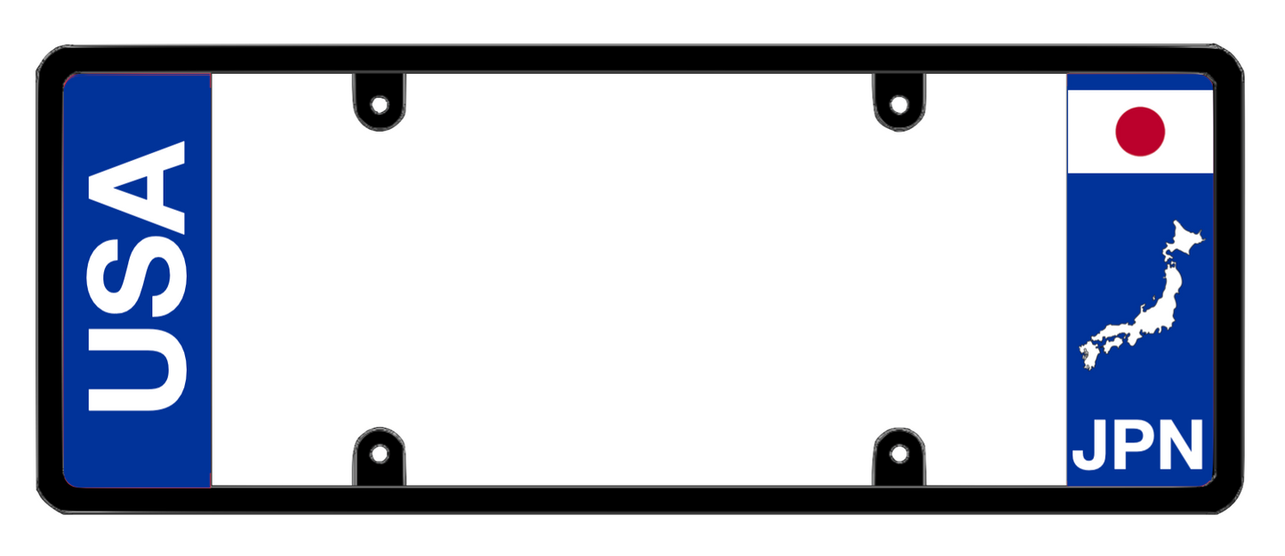 DFS Japan JPN Patented License Plate Frame Holder