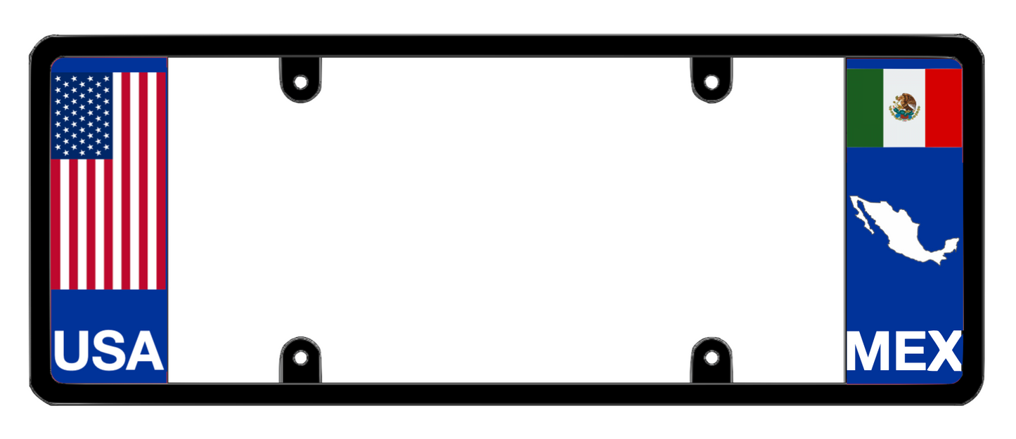 DFS Mexico MEX Patented License Plate Frame Holder