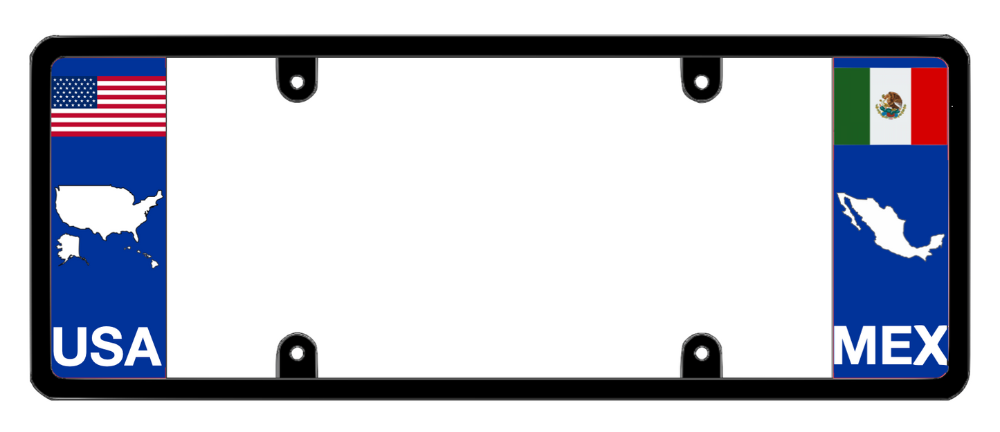 DFS Mexico MEX Patented License Plate Frame Holder