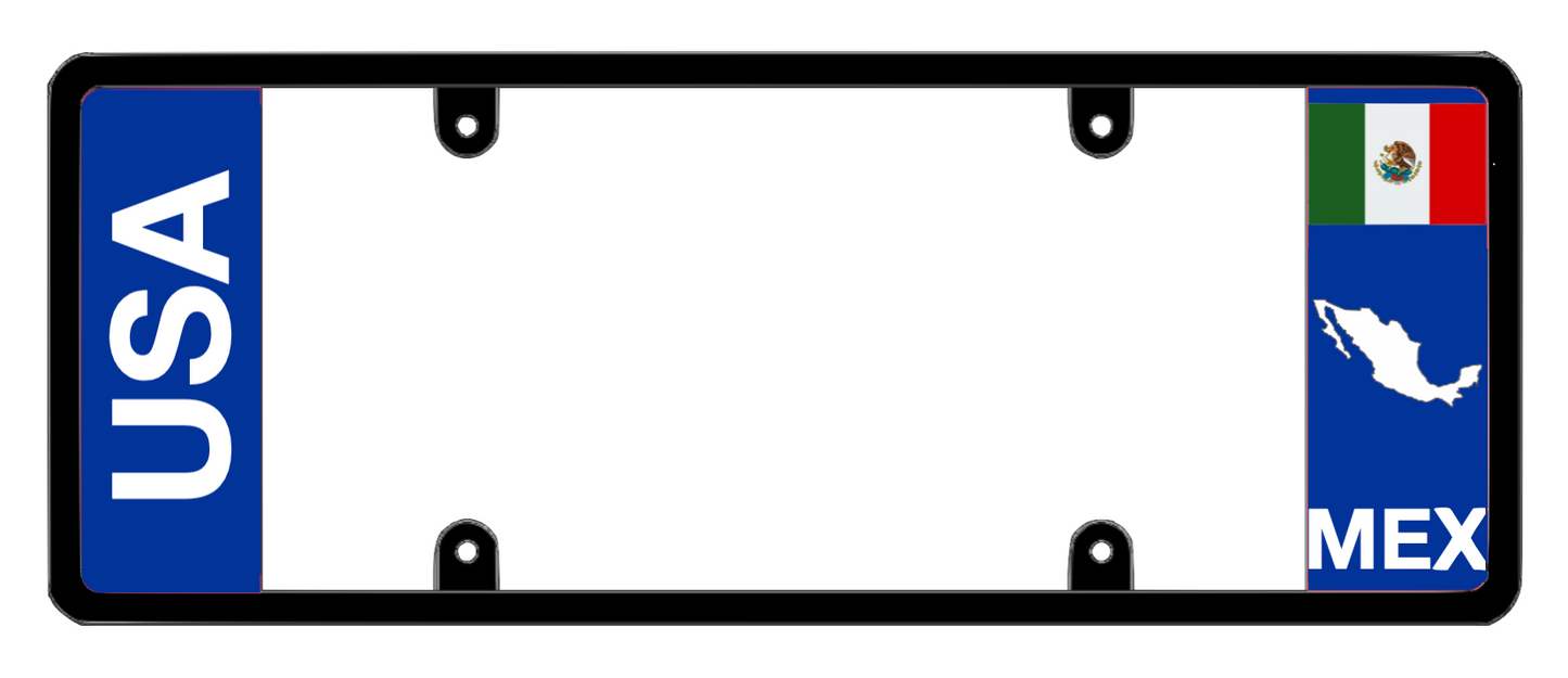 DFS Mexico MEX Patented License Plate Frame Holder