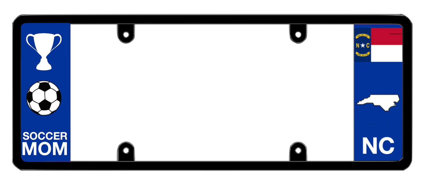 DFS North Carolina NC Patented License Plate Frame Holder