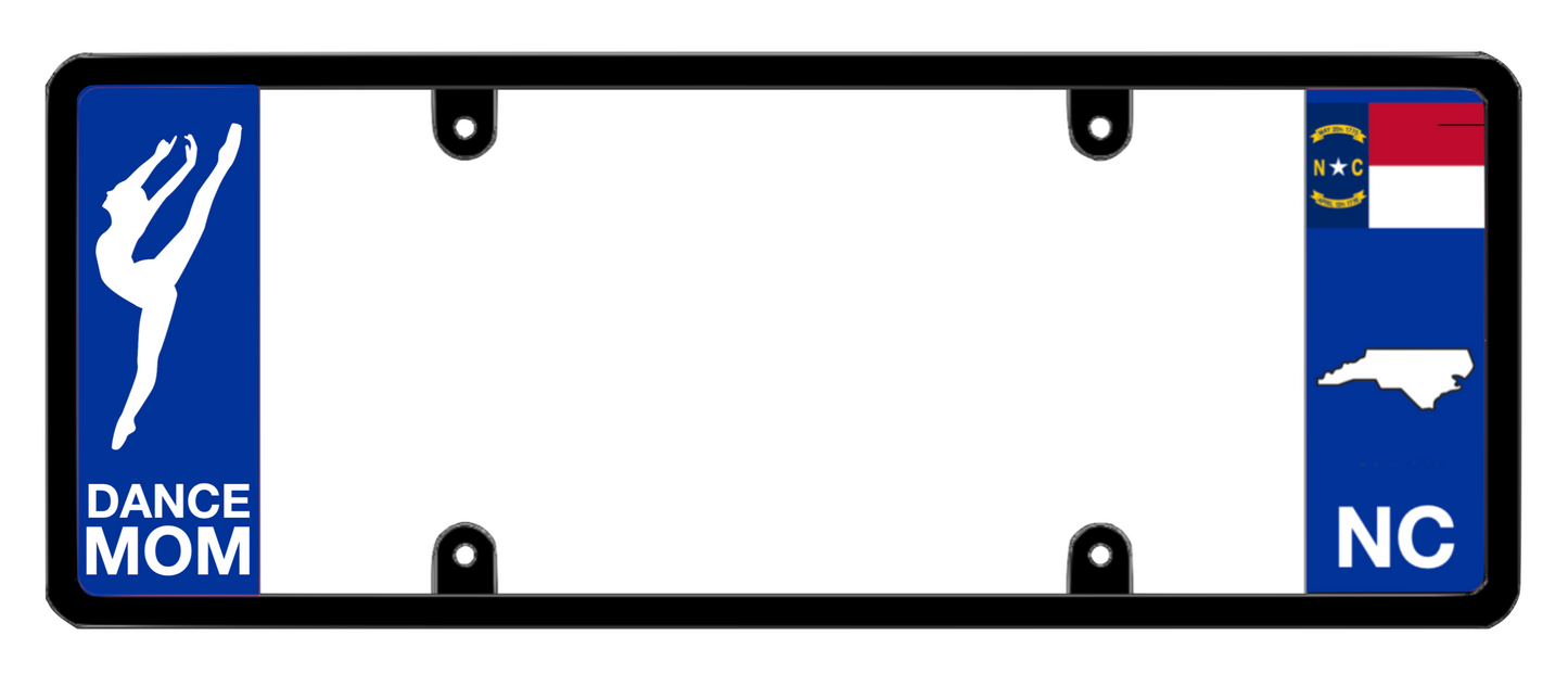 DFS North Carolina NC Patented License Plate Frame Holder
