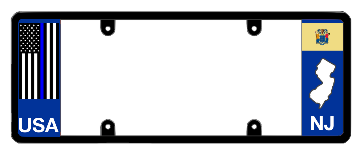 DFS New Jersey NJ Patented License Plate Frame Holder