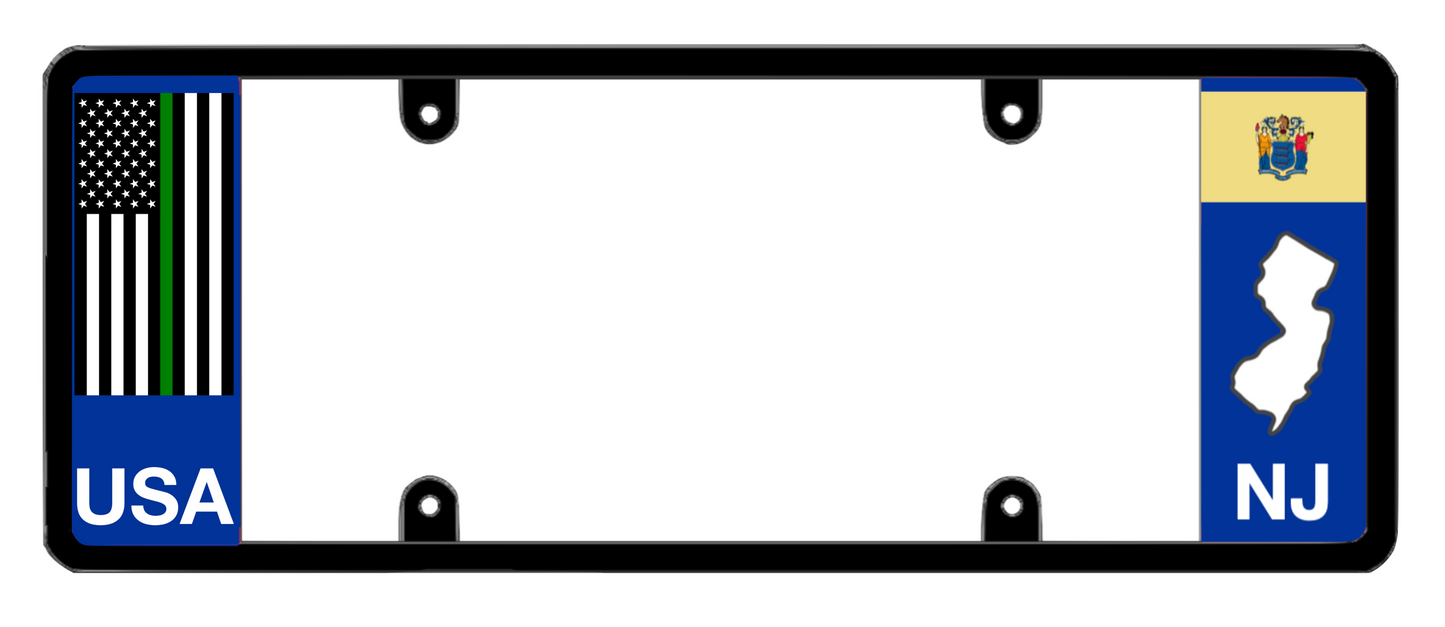 DFS New Jersey NJ Patented License Plate Frame Holder
