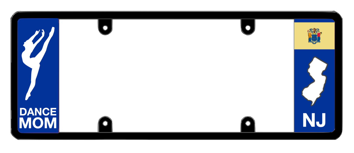 DFS New Jersey NJ Patented License Plate Frame Holder