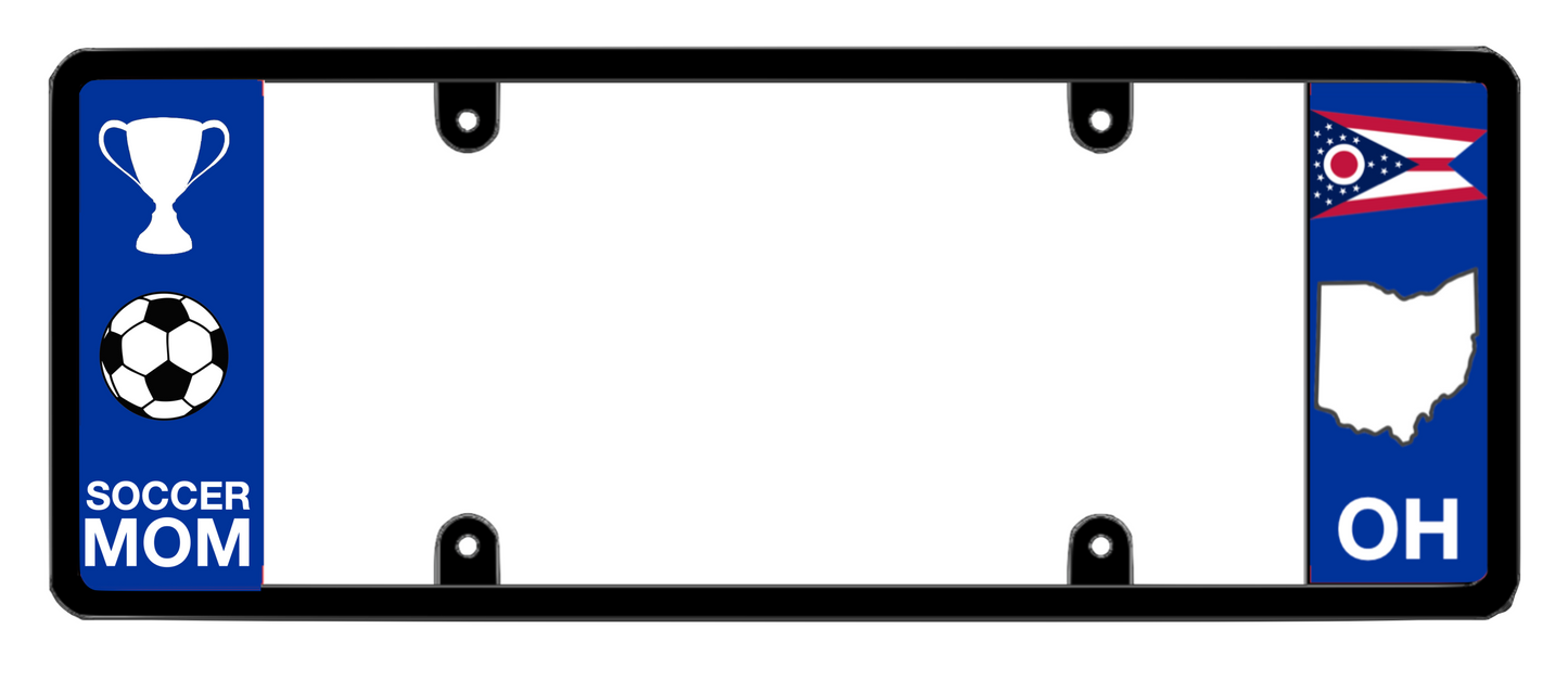 DFS Ohio OH Patented License Plate Frame Holder