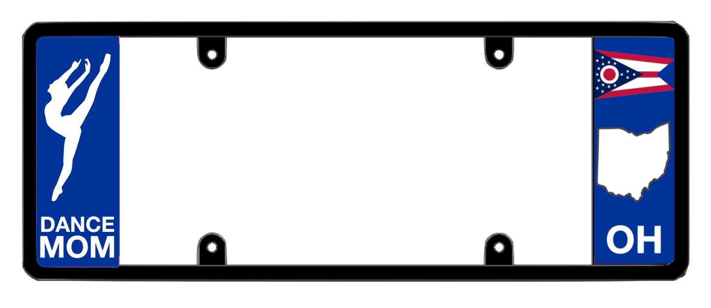 DFS Ohio OH Patented License Plate Frame Holder