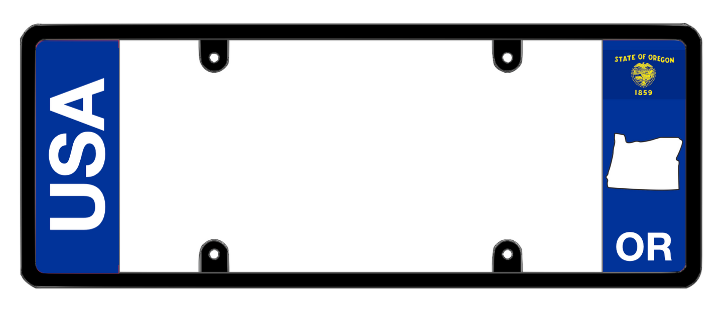 DFS Oregon OR Patented License Plate Frame Holder