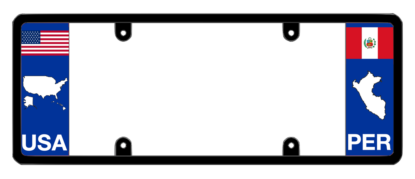 DFS Peru PER Patented License Plate Frame Holder