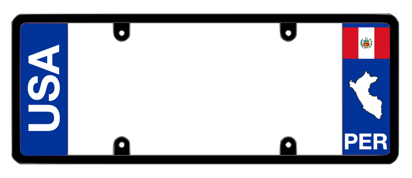 DFS Peru PER Patented License Plate Frame Holder