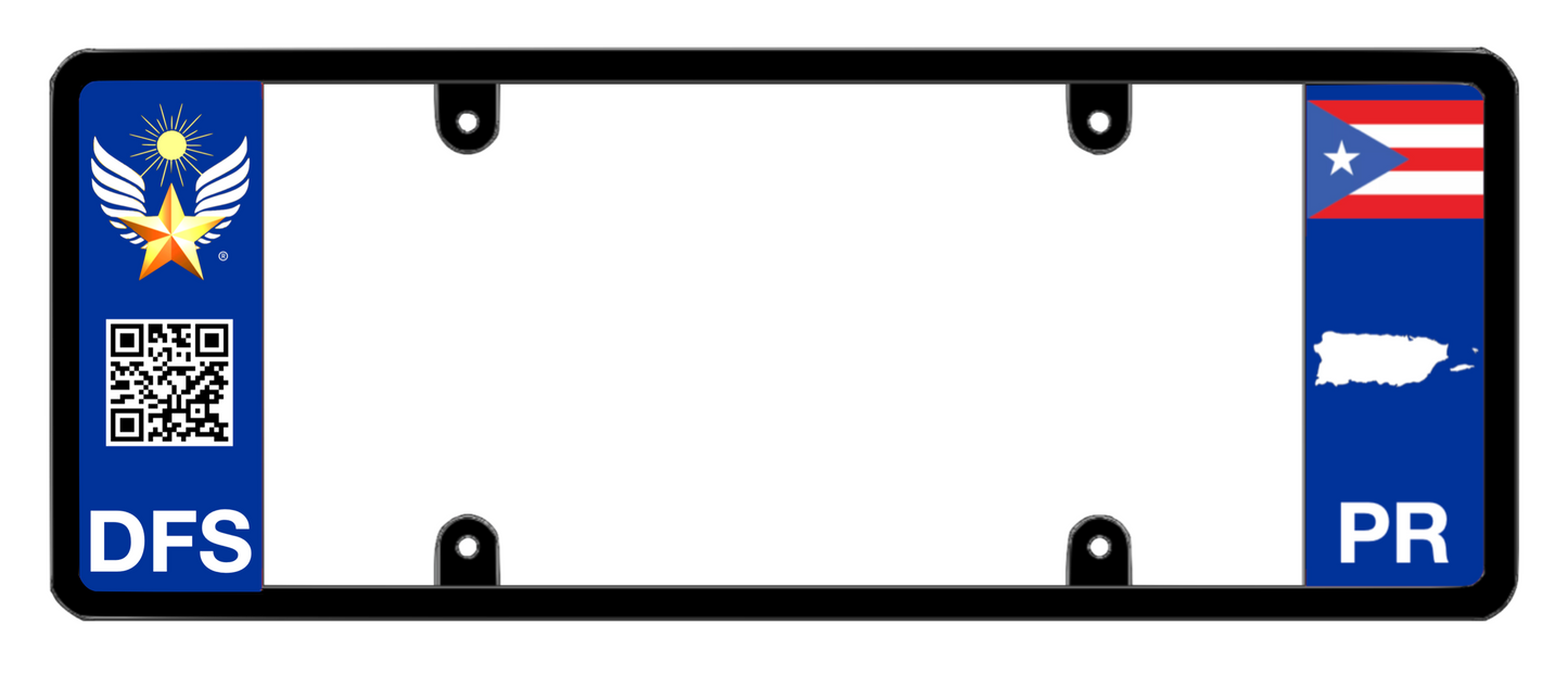 DFS Puerto Rico PR Patented License Plate Frame Holder