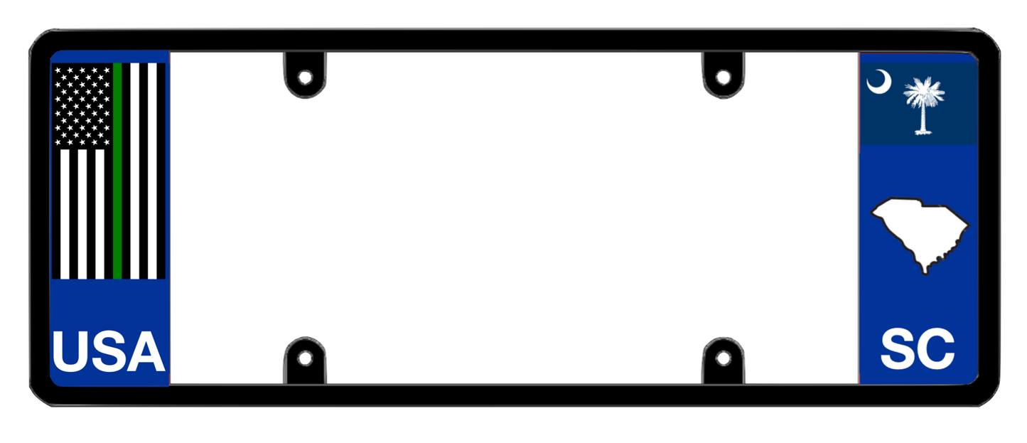 DFS South Carolina SC Patented License Plate Frame Holder