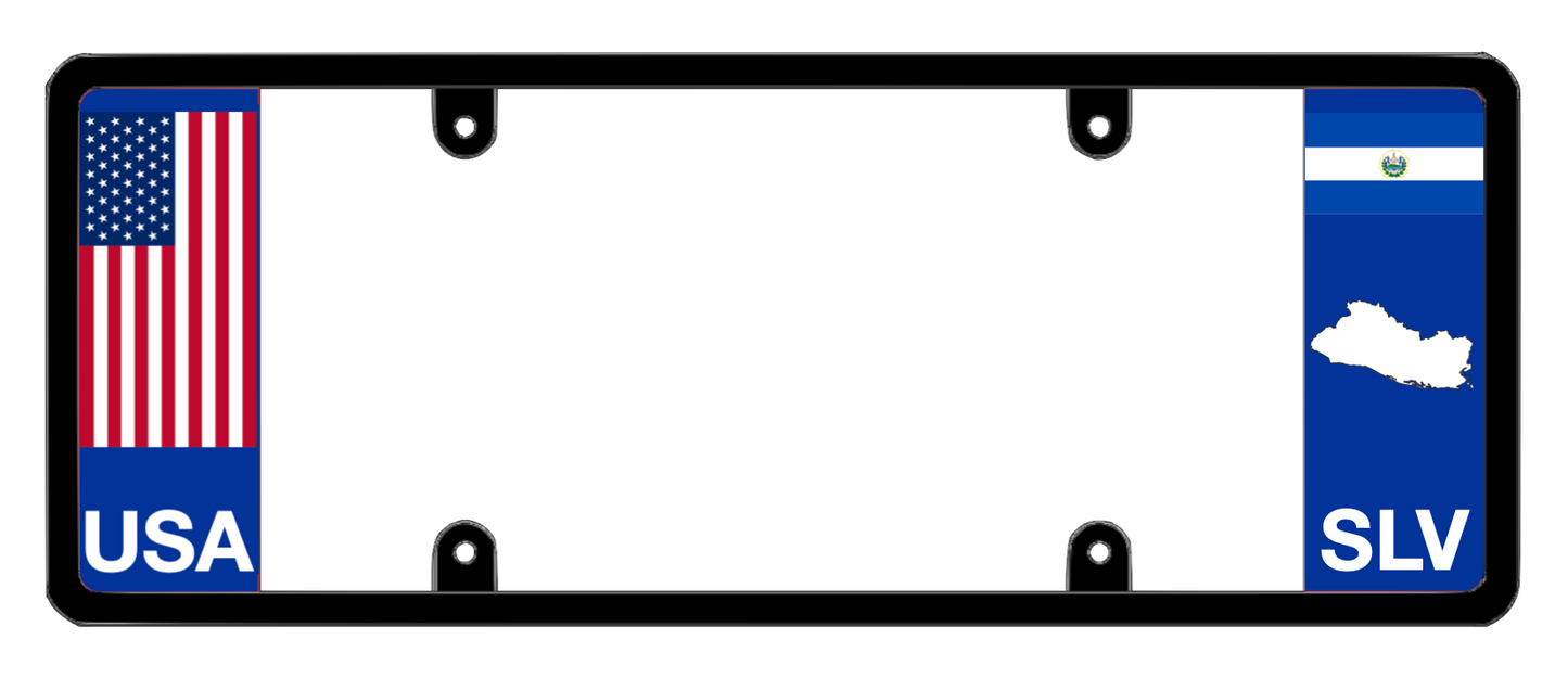 DFS El Salvador SLV Patented License Plate Frame Holder