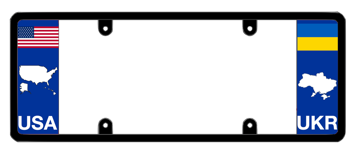 DFS Ukraine UKR Patented License Plate Frame Holder