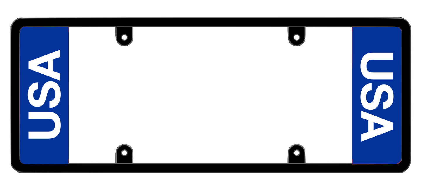 DFS United States of America USA Patented License Plate Frame Holder