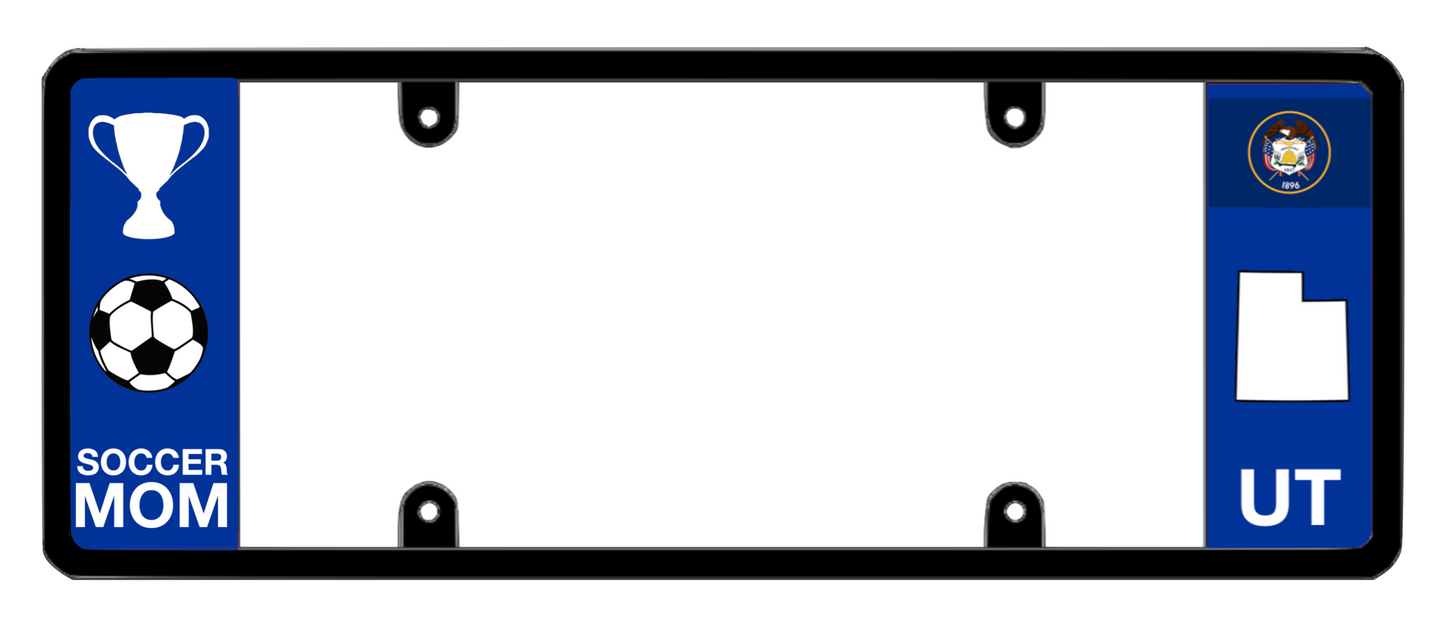 DFS Utah UT Patented License Plate Frame Holder