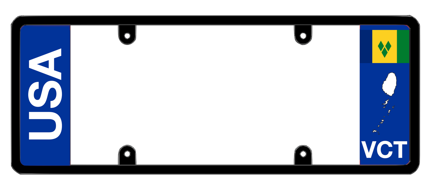 DFS Saint Vincent VCT Patented License Plate Frame Holder