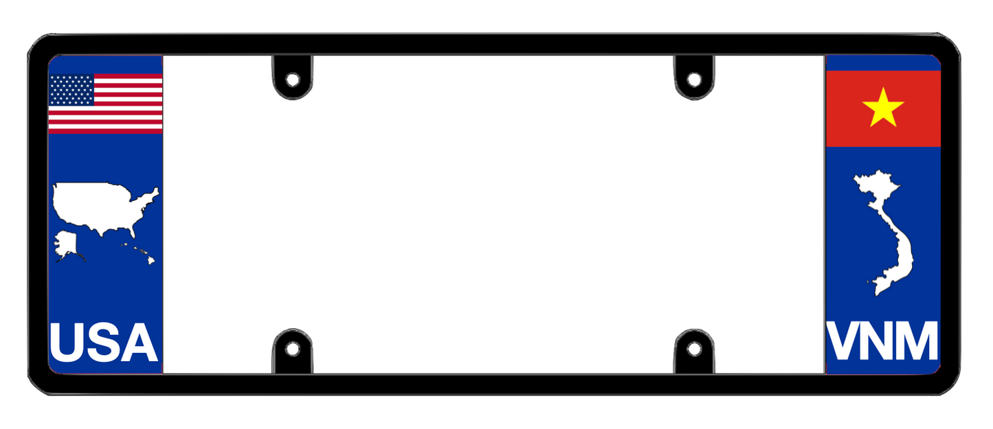 DFS Vietnam VNM Patented License Plate Frame Holder