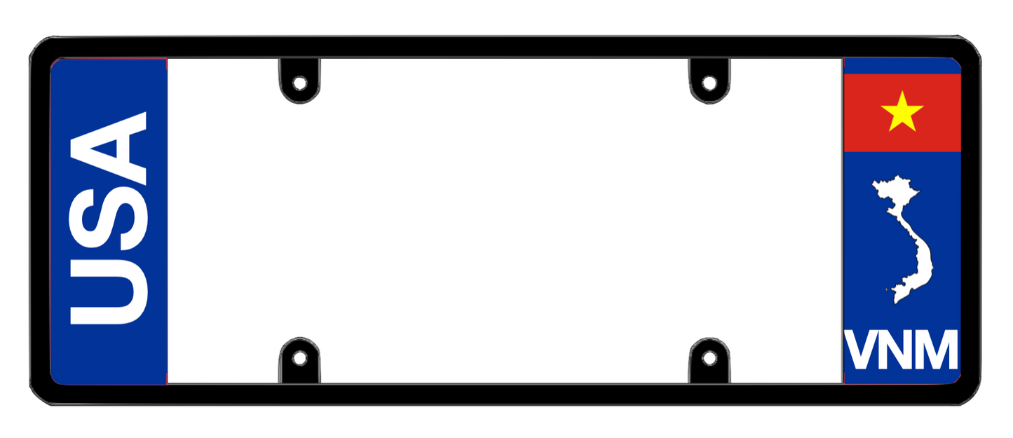 DFS Vietnam VNM Patented License Plate Frame Holder