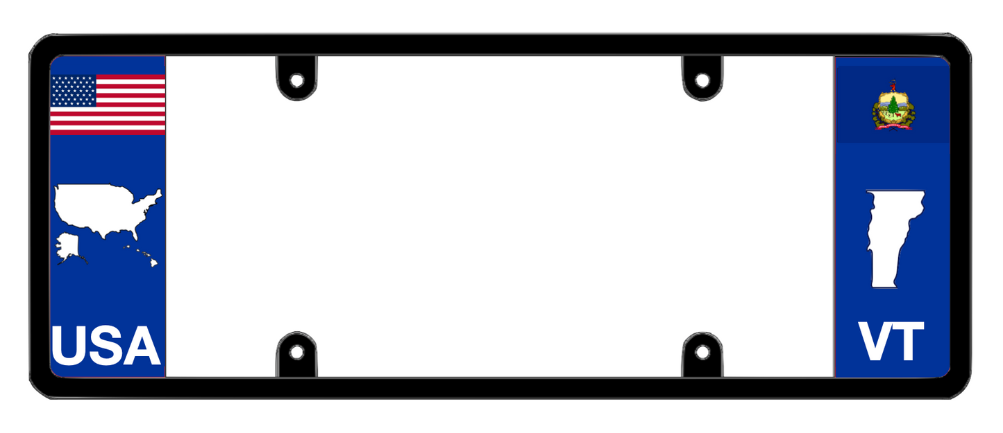DFS Vermont VT Patented License Plate Frame Holder